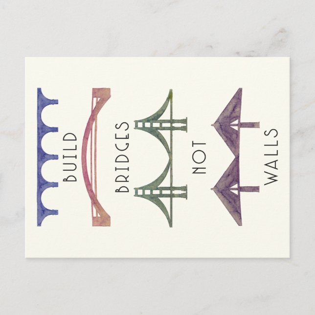 Postale La construction jette un pont sur pas la carte (Devant)