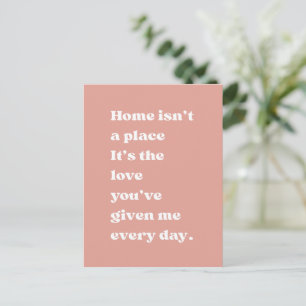 Postale La Maison Est Un Citations D'amour Carte Chaleureu
