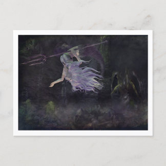 Postale La sirène repère des krakens de bébé, carte