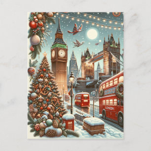 Postale La splendeur festive de Londres - Carte de Noël vi
