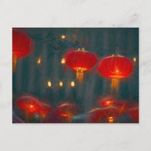 Postale Lanternes Carte de Nouvel An Chinois