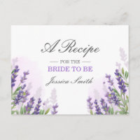 Lavender Fête des mariées Recette Carte Purple Rus