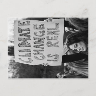 Postale Le changement climatique est une vraie carte posta