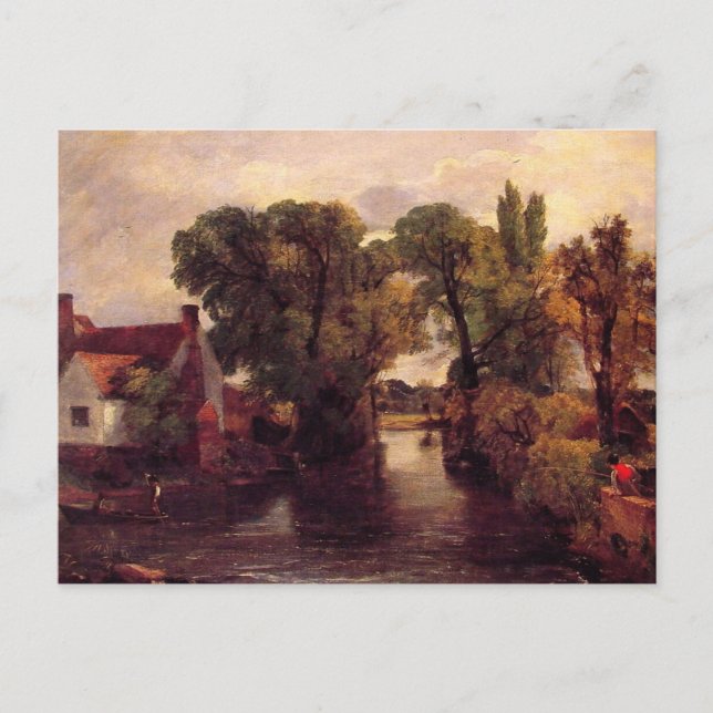 Postale Le flux de moulage par John Constable Carte postal (Devant)