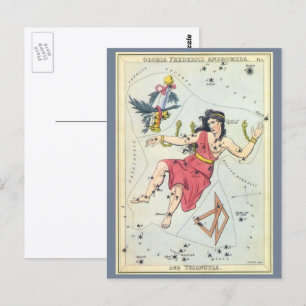 Postale Le miroir de l'Ukraine, la carte céleste de l'astr