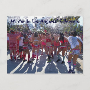 Postale L'Hiver À Los Angeles Carte Postale!