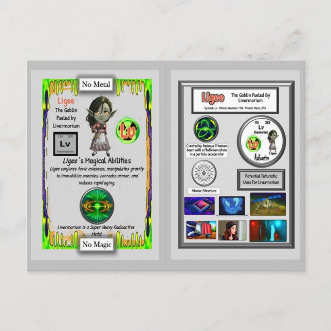 Postale Ligee Présente la Carte à Collectionner de Livermo (Devant)