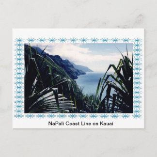 Postale Littoral de Carte postale-NaPali, Kauai, Hawaï