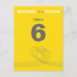 Postale Loopy Loopy Loopy Loopy Lines Table Numéro Carte