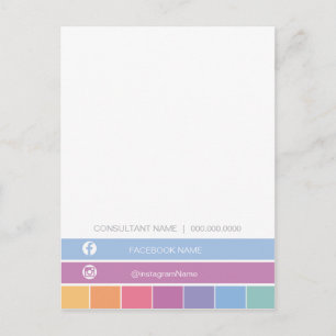 Postale LuLaRoe Merci / carte d'instruction de soins