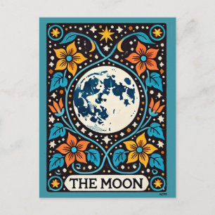 Postale Luna Pleine lune carte Moon Tarot