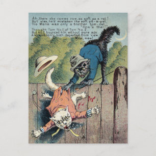 Postale M. Morse Carte de commerce de chats no 3 (de 4)