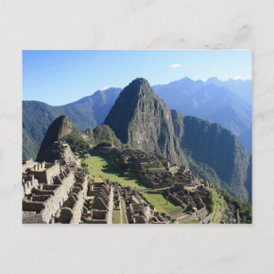 Postale Machu Picchu Pérou Jeu de Baby Shower Carte Postal