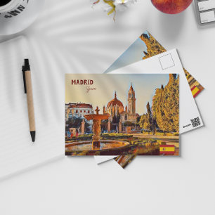 Postale Madrid Espagne Tourisme paysage souvenir Carte pos