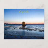 Magnifique coucher de soleil à Orbetello, carte po