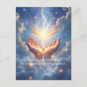 Postale Mains libérez l'âme, carte Condolence