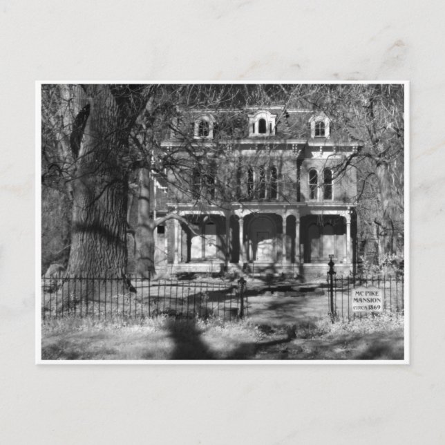 Postale Maison des ombres, carte de cabinet (Devant)