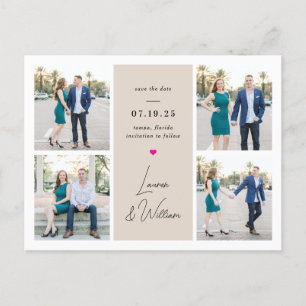 Postale Mariage doux signé Enregistrer la date Carte posta
