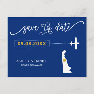 Postale Marine Delaware Wedding Enregistrer la Carte de la