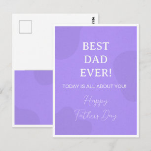 Postale Meilleur Papa du Monde - Simple carte de Fête des