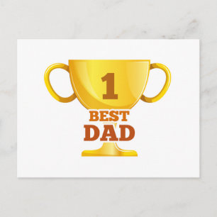 Postale Meilleure Fête des pères papa heureux Carte post