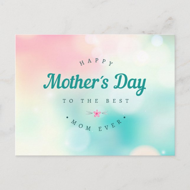 Postale Meilleure maman Bonne fête des mères | Carte posta (Devant)