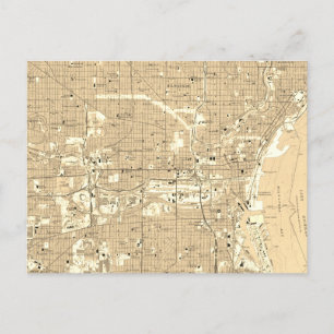 Postale Milwaukee Carte Vintage Voyage Souvenir