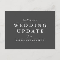 Mise à jour du mariage modifier la date carte post