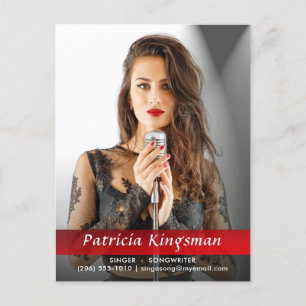 Postale Modèle Acteur Chanteur Songwriter Photo Comp Carte