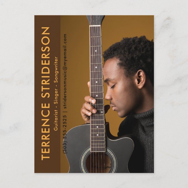 Postale Modèle Acteur Musicien Chanteur Promotion Carte po (Devant)