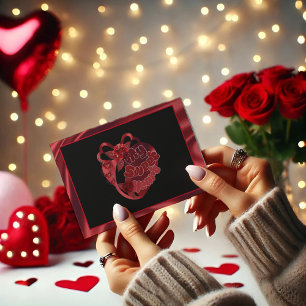 Postale Mon coeur doux Rouge brillant Valentine Carte post