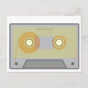 Postale Nashville, TN Musique Vintage Cassette Carte posta