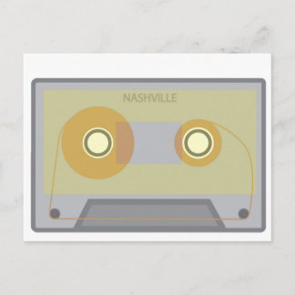 Postale Nashville, TN Musique Vintage Cassette Carte posta