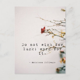 Postale Ne voulez pas de la chance Inspiration carte posta