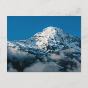 Postale Neige surplombant les montagnes Jungfrau - Carte p