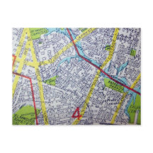 Norfolk, VA Carte Vintage