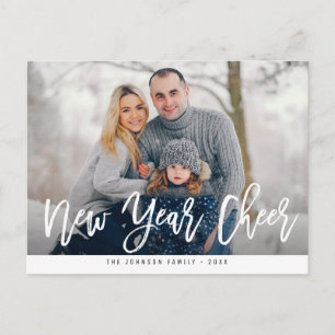 Postale NOUVELLE ANNÉE CHEER Brosser la carte de voeux