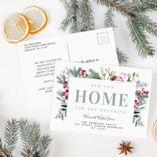 Postale Nouvelle carte de déclaration de déménagement de m