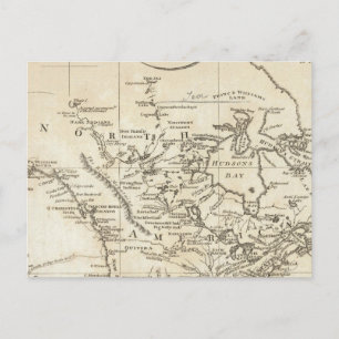 Postale Nouvelle carte de l'Amérique du Nord