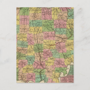 Postale Nouvelle Carte De L'Ohio 2