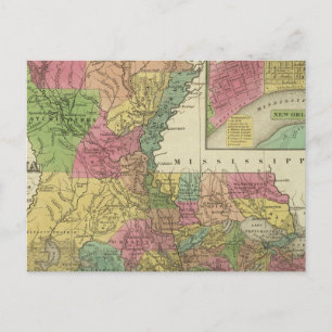 Postale Nouvelle Carte De Louisiane 2