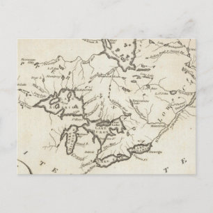 Postale Nouvelle carte du Haut-Canada et du Bas-Canada