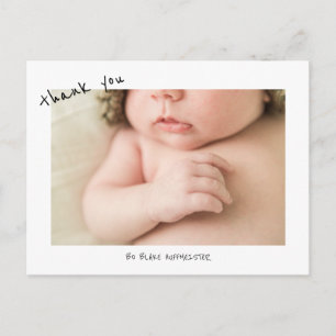 Postale Nouvelle police mignonne pour bébé Merci Carte pos