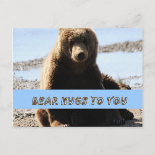 Postale Ours Hugues pour vous Brown Ours cub Alaska Carte 