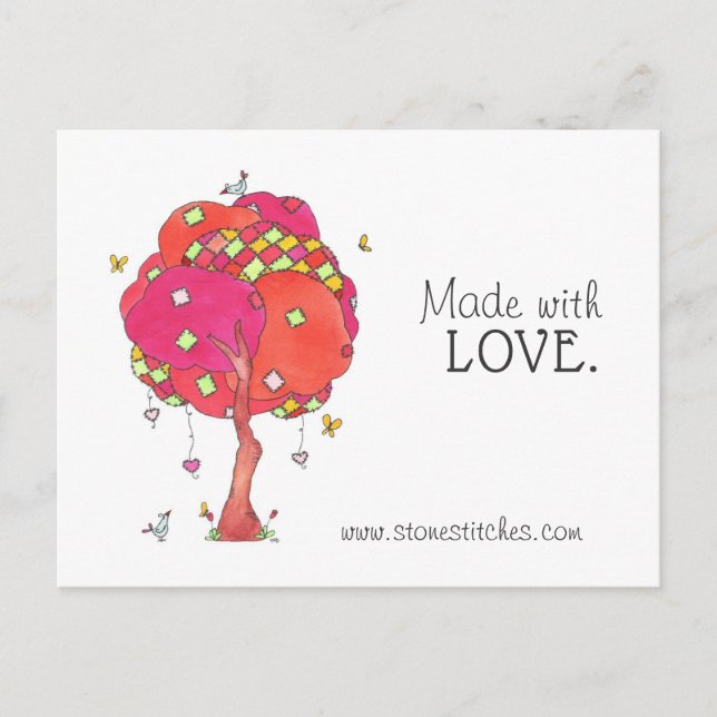 Postale Patchwork Quilted Fabriqué avec la carte de public (Devant)