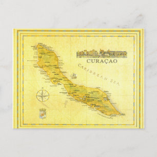 Postale Pays-Bas Antilles, Curacao Carte (papier)