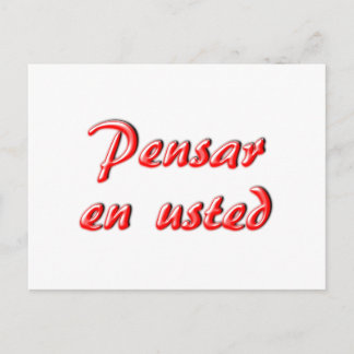 Postale Penser à votre carte
