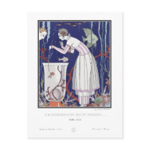 Plaque de mode Art déco par George Barbier Carte p