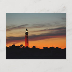Postale Ponce Inlet Lighthouse Sherbet Orange Sky Carte Po