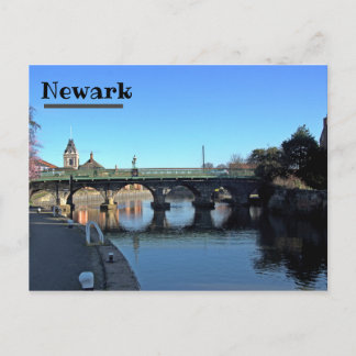 Postale Pont au-dessus de la rivière Trent à Newark Carte 
